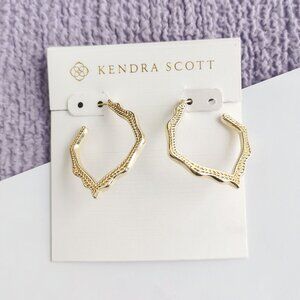 Kendra Scott Miku Gold Hoop Earrings